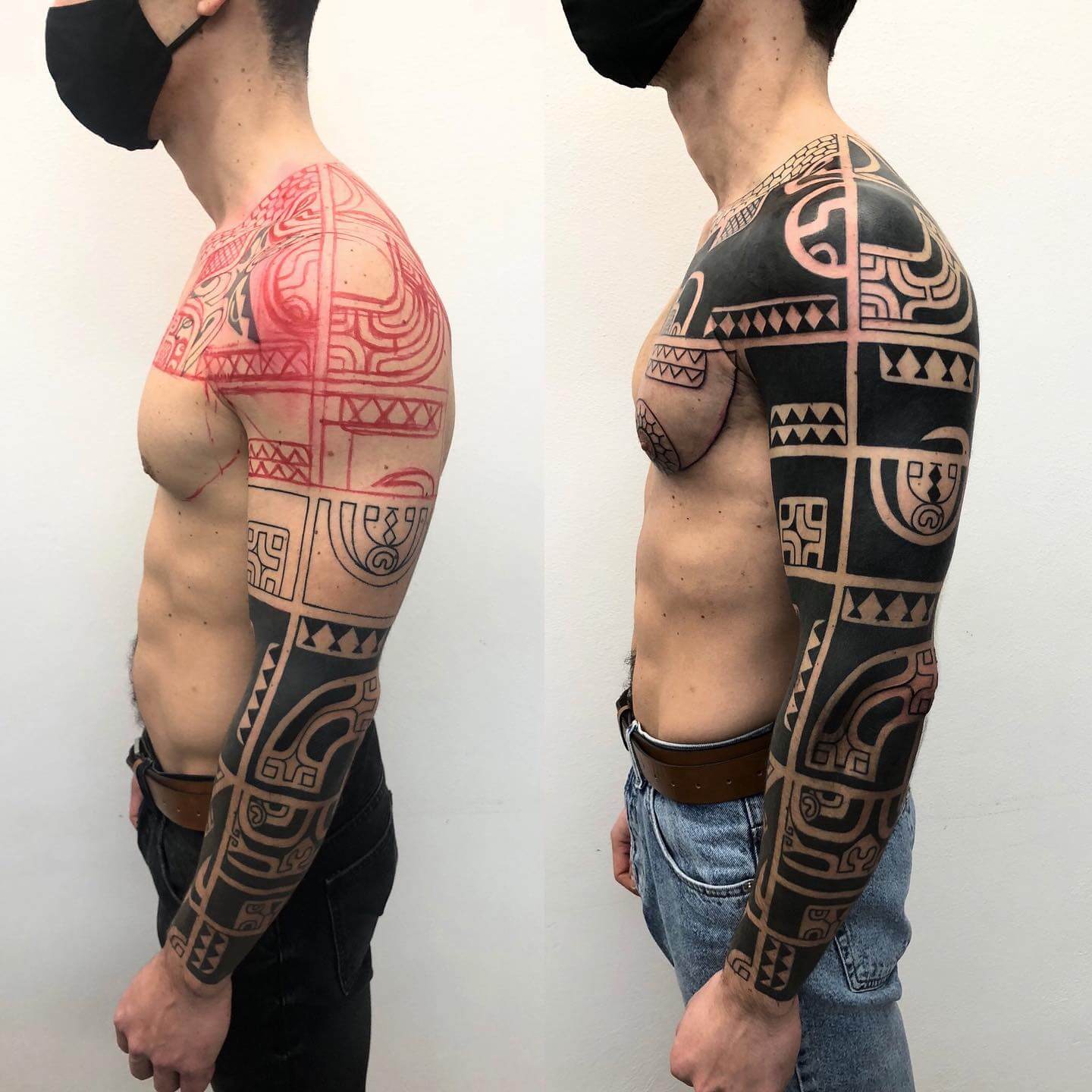tribal tattoo sleeve