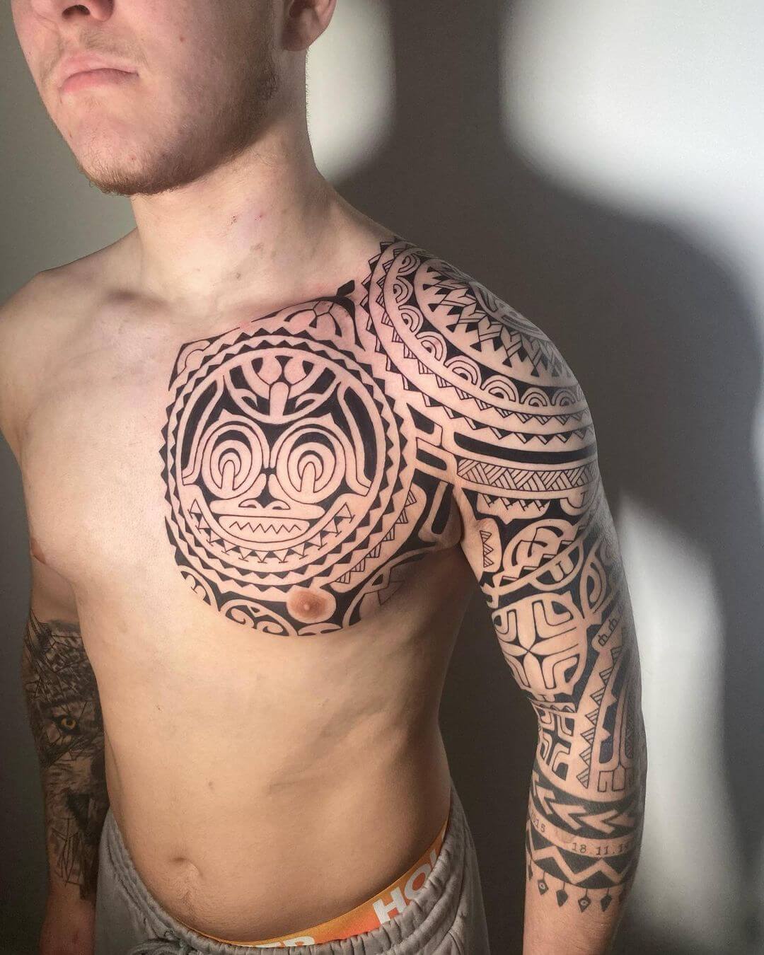 warrior tribal armband tattoo